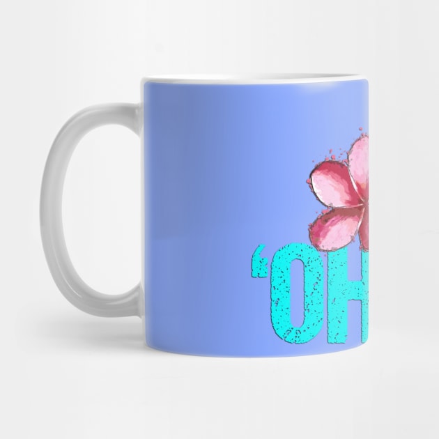 'Ohana Family with Plumerias - Hawaiian Floral Design by dlinca